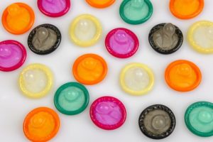 colorful condom